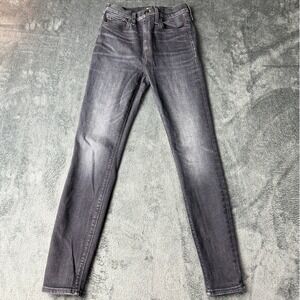 Hudson Jeans Nico Mid‎ Rise Super Skinny Ankle Gray Wash Women's Size 25